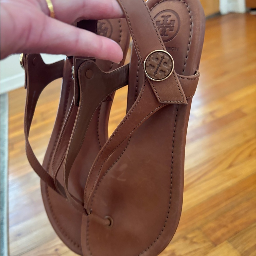 Tory Burch Tan Leather Sandals
